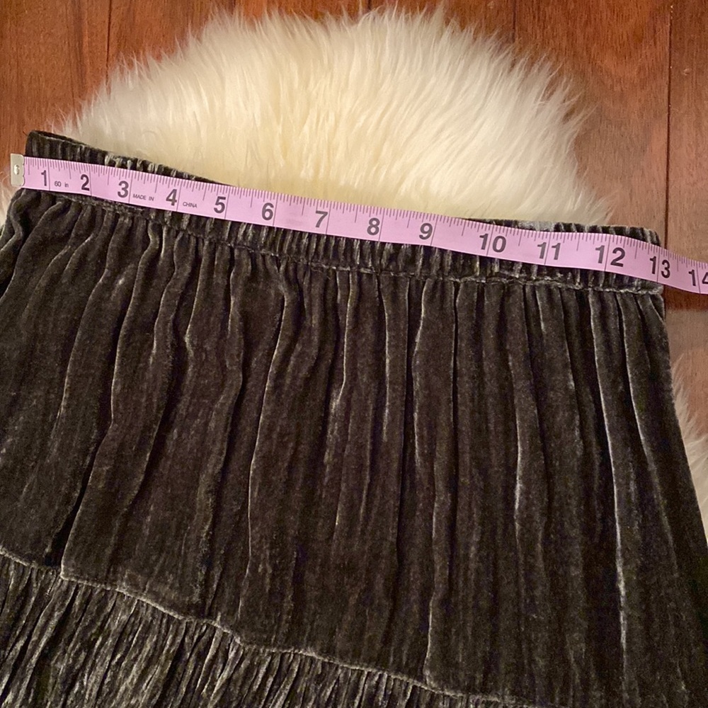 NWT Double D Ranch Water Carrier Silk/Velvet Skirt Bohemian Boho Western - Picture 11 of 12